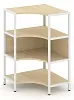 Односекционный угловой стеллаж трехярусный