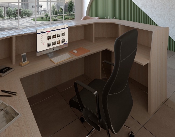 фото стойка ресепшн Эдем +					 №4					